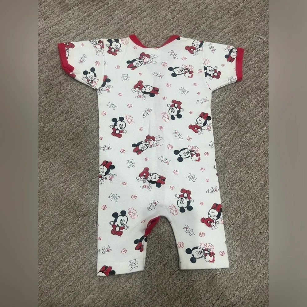 Vintage Dundee Disney Minnie and Mickey Mouse romper